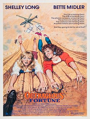Outrageous Fortune poster art by Robert Tanenbaum